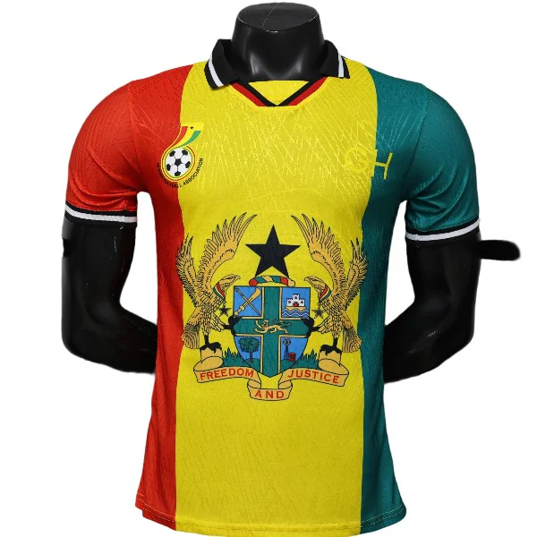 Tailandia Especial Jugadores Camiseta Ghana 2026 Amarillo Rojo Verde Ghana Camiseta Edición Jugadores 2026 Especial Amarilla - Camiseta Ghana 2026 | tiendasdefutboles