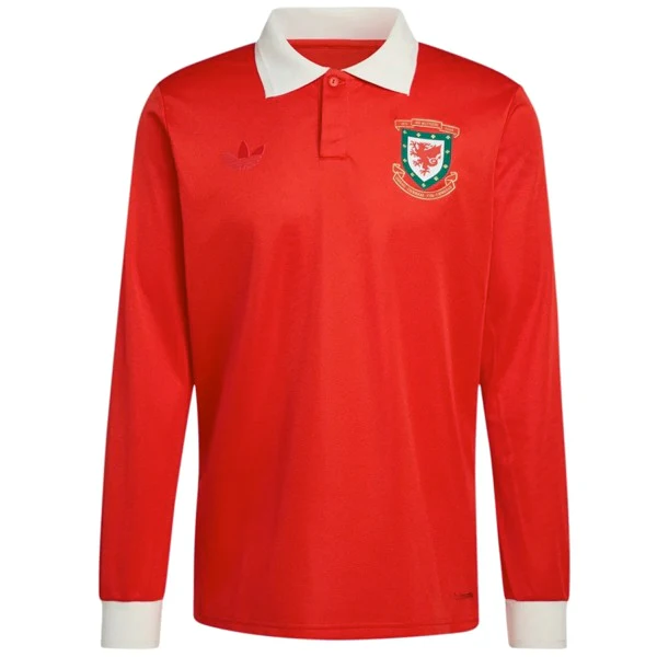 Tailandia Especial Manga Larga Gales 2026 Rojo Gales Camiseta 2026 Especial Roja - Camiseta Gales Rugby | tiendasdefutboles