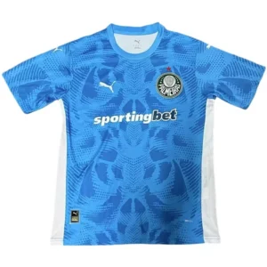 SE Palmeiras Camiseta 2025 2026 Portero Azul - Camiseta Kidsuper X Se Palmeiras Graphic Masculina | tiendasdefutboles