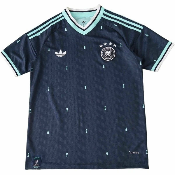Tailandia Segunda Camiseta Alemania 2026 Azul Verde Alemania Camiseta 2026 Segunda Azul - Camiseta Alemania | tiendasdefutboles