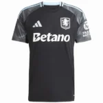 Aston Villa Camiseta 2025 2026 Segunda Negra - Camiseta Aston Villa | tiendasdefutboles