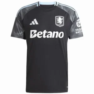 Aston Villa Camiseta 2025 2026 Segunda Negra - Camiseta Aston Villa | tiendasdefutboles