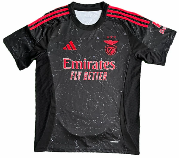 Tailandia Segunda Camiseta Benfica 2024 2025 Negro SL Benfica Camiseta 2024 2025 Segunda Negra | tiendasdefutboles
