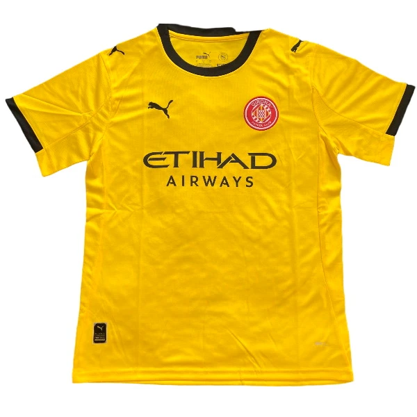 Tailandia Segunda Camiseta Girona 2025 2026 Amarillo Girona Camiseta 2025 2026 Segunda Amarilla - Camiseta La Liga Girona | tiendasdefutboles