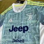 Tailandia Segunda Camiseta Juventus 2025 2026 Azul I Verde