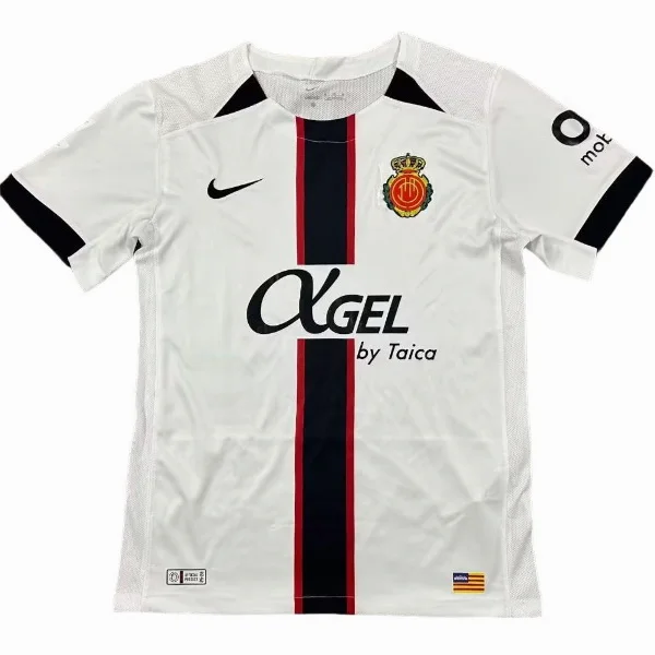Tailandia Segunda Camiseta Mallorca 2025 2026 Blanco RCD Mallorca Camiseta 2025 2026 Segunda Blanca - Camiseta La Liga RCD Mallorca | tiendasdefutboles