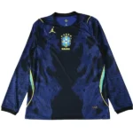 Tailandia Segunda Camiseta Manga Larga Brasil 2026 Azul