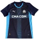 Tailandia Segunda Camiseta Marsella 2025 2026 Negro Azul