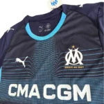 Tailandia Segunda Camiseta Marsella 2025 2026 Negro Azul
