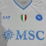 Tailandia Segunda Camiseta Napoli 2025 2026 Blanco Azul