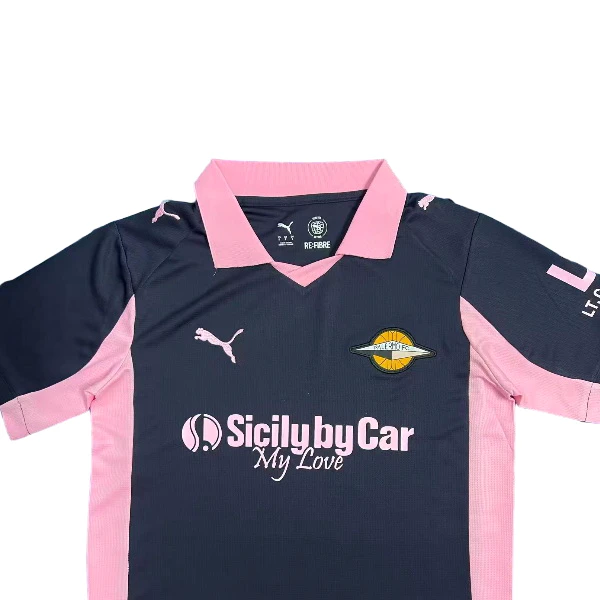 Tailandia Segunda Camiseta Palermo 2025 2026 Negro Rosa Palermo Camiseta 2025 2026 Segunda Negra - Camiseta Palermo | tiendasdefutboles