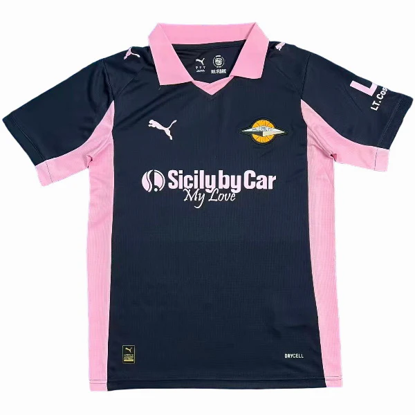 Tailandia Segunda Camiseta Palermo 2025 2026 Negro Rosa Palermo Camiseta 2025 2026 Segunda Negra - Camiseta Palermo | tiendasdefutboles