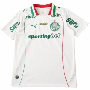 SE Palmeiras Camiseta 2026 2027 Segunda Blanca - Camiseta Kidsuper X Se Palmeiras Graphic Masculina | tiendasdefutboles