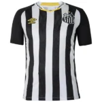 Tailandia Segunda Camiseta Santos 2025 2026 Negro Blanco