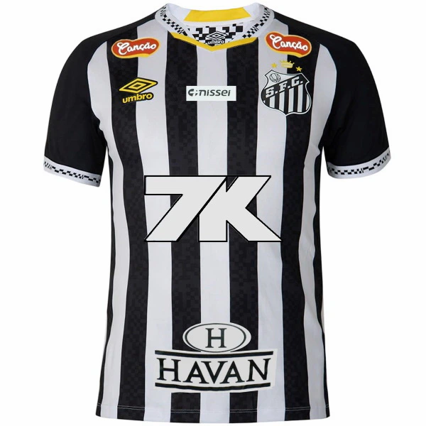 Tailandia Segunda Camiseta Santos 2025 2026 Negro II Blanco Santos FC Camiseta 2025 2026 Segunda Negra - Camiseta Santos Fc | tiendasdefutboles