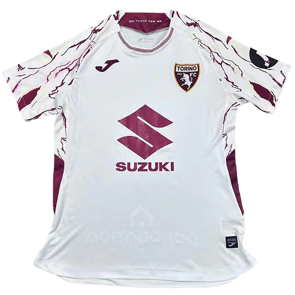 Tailandia Segunda Camiseta Torino 2025 2026 Blanco Torino Camiseta 2025 2026 Segunda Blanca - Camiseta Serie A Torino | tiendasdefutboles