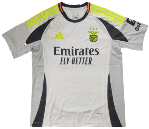 Tailandia Tercera Camiseta Benfica 2024 2025 Gris SL Benfica Camiseta 2024 2025 Tercera Gris | tiendasdefutboles