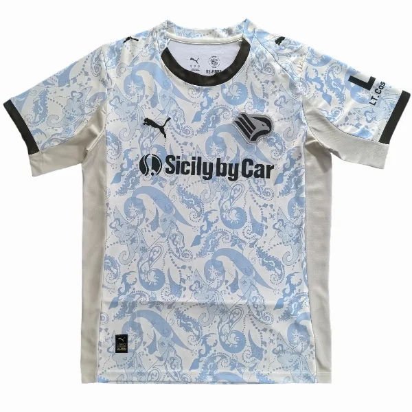 Tailandia Tercera Camiseta Palermo 2025 2026 Blanco Azul Palermo Camiseta 2025 2026 Tercera Blanca - Camiseta Palermo | tiendasdefutboles
