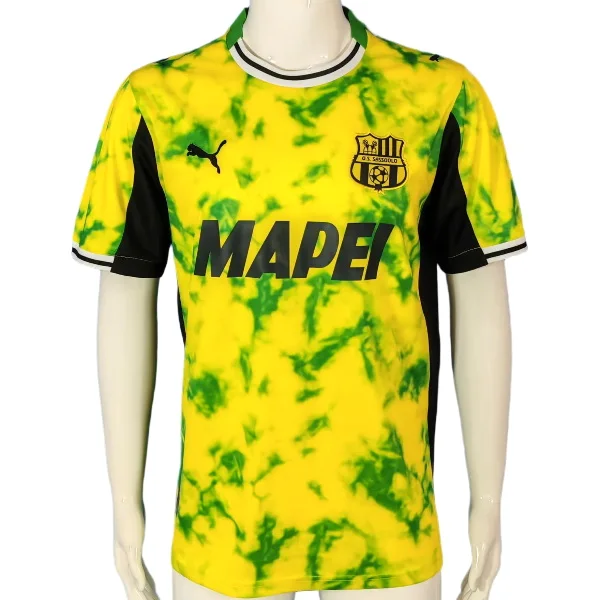 Tailandia Tercera Camiseta Sassuolo 2025 2026 Amarillo Sassuolo Camiseta 2025 2026 Tercera Amarilla - Camiseta Serie A Sassuolo | tiendasdefutboles