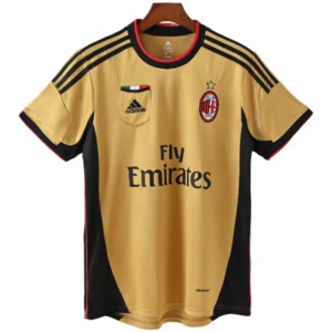 AC Milan Camiseta 2013 2014 Tercera Amarilla - Camiseta Ac Milan | tiendasdefutboles