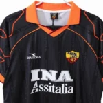 Tercera Camiseta As Roma Retro 1999 2000 Negro