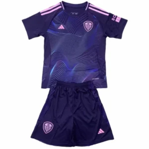 Leeds United Niños Conjunto 2024 2025 Tercera Azul - Tuta Leeds United Niños | tiendasdefutboles