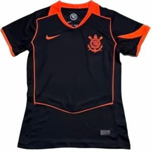 Corinthians Paulista Mujer Camiseta 2025 2026 Tercera Negra - Camisetas De Futbol Personalizadas | tiendasdefutboles