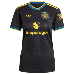Manchester United Mujer Camiseta 2025 2026 Tercera Negra - Camiseta Manchester United Mujer | tiendasdefutboles