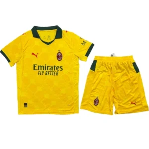 AC Milan Conjunto 2025 2026 Tercera Amarillo - Maglia Ac Milan | tiendasdefutboles