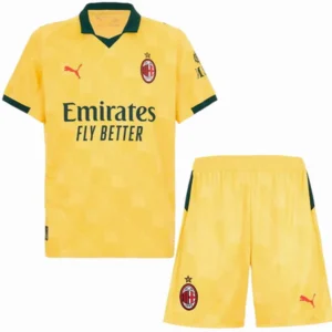AC Milan Conjunto 2025 2026 Tercera Amarillo - Maglia Ac Milan | tiendasdefutboles