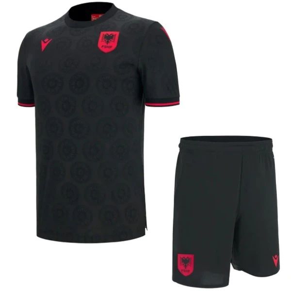 Tercera Conjunto De Hombre Albania 2026 Negro Albania Conjunto 2026 Tercera Negro - Albania Barata | tiendasdefutboles