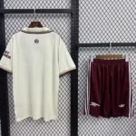 Tercera Conjunto De Hombre Arsenal 2025 2026 Blanco Amarillo