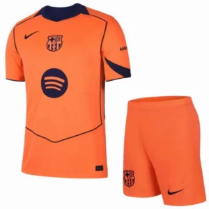 FC Barcelona Conjunto 2025 2026 Tercera Naranja - Tuta FC Barcelona | tiendasdefutboles