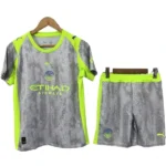 Tercera Conjunto De Hombre Manchester City 2025 2026 Gris Amarillo