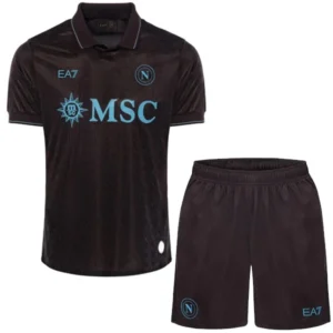 SSC Napoli Conjunto 2025 2026 Tercera Negro - Ssc Napoli Equipacion | tiendasdefutboles