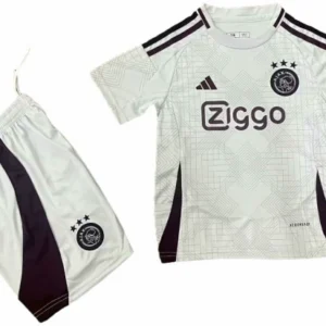 Ajax Niños Conjunto 2024 2025 Tercera Blanco - Tuta Ajax Niños | tiendasdefutboles
