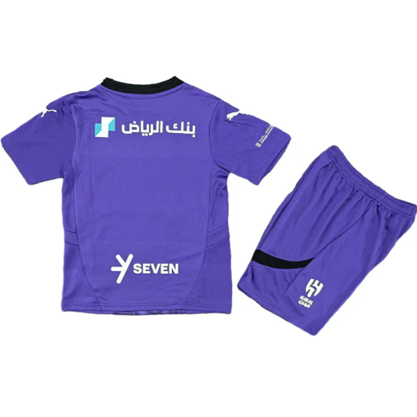 Tercera Conjunto De Niños Al Hilal Saudi 2024 2025 Purpura Al Hilal Saudi Niños Conjunto 2024 2025 Tercera Púrpura - Tuta Al Hilal Saudi Niños | tiendasdefutboles