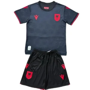 Albania Niños Conjunto 2026 Tercera Negro - Albania Niños Barata | tiendasdefutboles