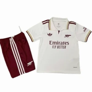 Arsenal Niños Conjunto 2025 2026 Tercera Blanco - Equipacion Arsenal Niños | tiendasdefutboles