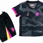 Tercera Conjunto De Niños Chelsea 2024 2025 Negro