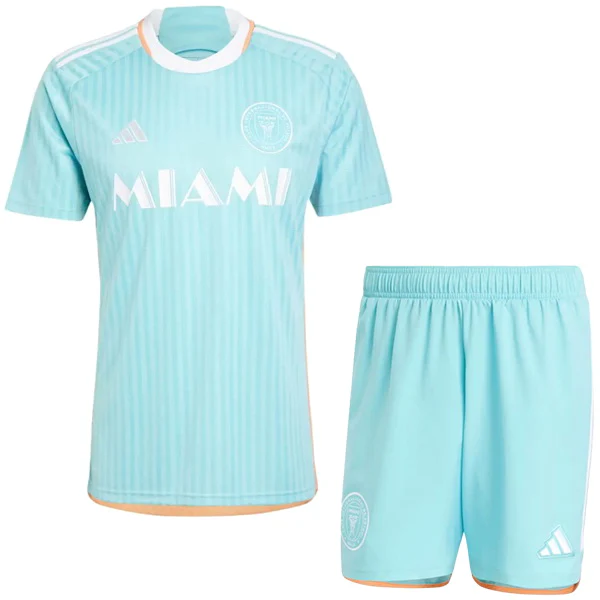 Tercera Conjunto De Niños Inter Miami 2024 2025 Azul Verde Inter Miami Niños Conjunto 2024 2025 Tercera Azul - Equipacion Inter Miami Niños | tiendasdefutboles