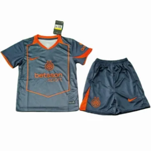 Inter Milán Niños Conjunto 2025 2026 Tercera Gris - Equipacion Inter De Milan Niños | tiendasdefutboles