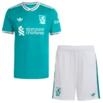 Liverpool Niños Conjunto 2025 2026 Tercera Verde - Equipacion Liverpool Niños | tiendasdefutboles