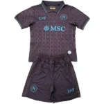 Tercera Conjunto De Niños Napoli 2025 2026 Negro