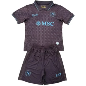 SSC Napoli Niños Conjunto 2025 2026 Tercera Negro - Tuta SSC Napoli Niños | tiendasdefutboles