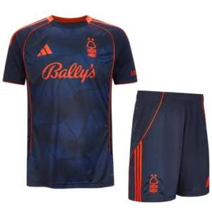 Nottingham Forest Niños Conjunto 2025 2026 Tercera Azul - Tuta Nottingham Forest Niños | tiendasdefutboles