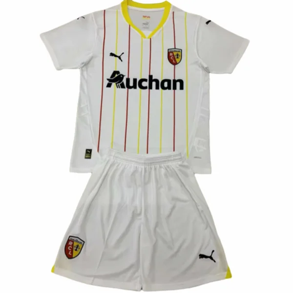 Tercera Conjunto De Niños RC Lens 2024 2025 Blanco RC Lens Niños Conjunto 2024 2025 Tercera Blanco - Tuta RC Lens Niños | tiendasdefutboles