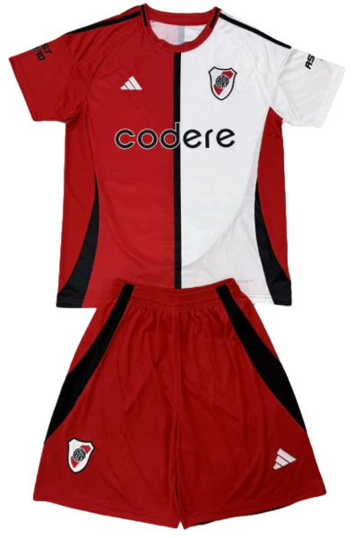 Tercera Conjunto De Niños River Plate 2024 2025 Rojo River Plate Niños Conjunto 2024 2025 Tercera Rojo - Tuta River Plate Niños | tiendasdefutboles