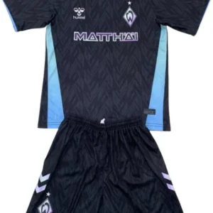 Werder Bremen Niños Conjunto 2024 2025 Tercera Negro - Tuta Werder Bremen Niños | tiendasdefutboles