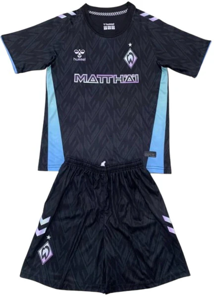 Tercera Conjunto De Niños Werder Bremen 2024 2025 Negro Werder Bremen Niños Conjunto 2024 2025 Tercera Negro - Tuta Werder Bremen Niños | tiendasdefutboles
